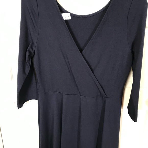 Navy Faux wrap dress - Picture 3 of 3